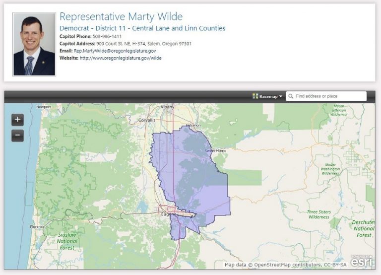 Rep. Marty Wilde represents Oregon District 11, which borders Amazon Creek and Hilyard as it stretches from Creswell to Corvallis.