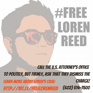Navajo activist Loren Reed has been imprisoned without bail 10 months for Facebook posts. His federal trial starts May 4.