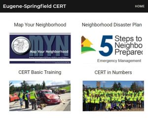 The Eugene-Springfield CERT program provides specialized response training and exercises for local residents.