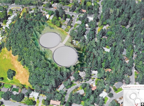 Tree removal is scheduled to begin August 2 for construction of two water storage tanks on EWEB land above Spencer Butte Middle School.