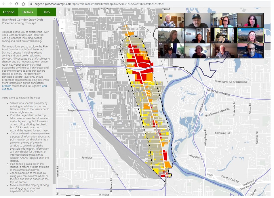 The River Road / Santa Clara plan represents a move away from neighborhoods and towards planning districts, according to the City's Chelsea Hartman and Terri Harding.