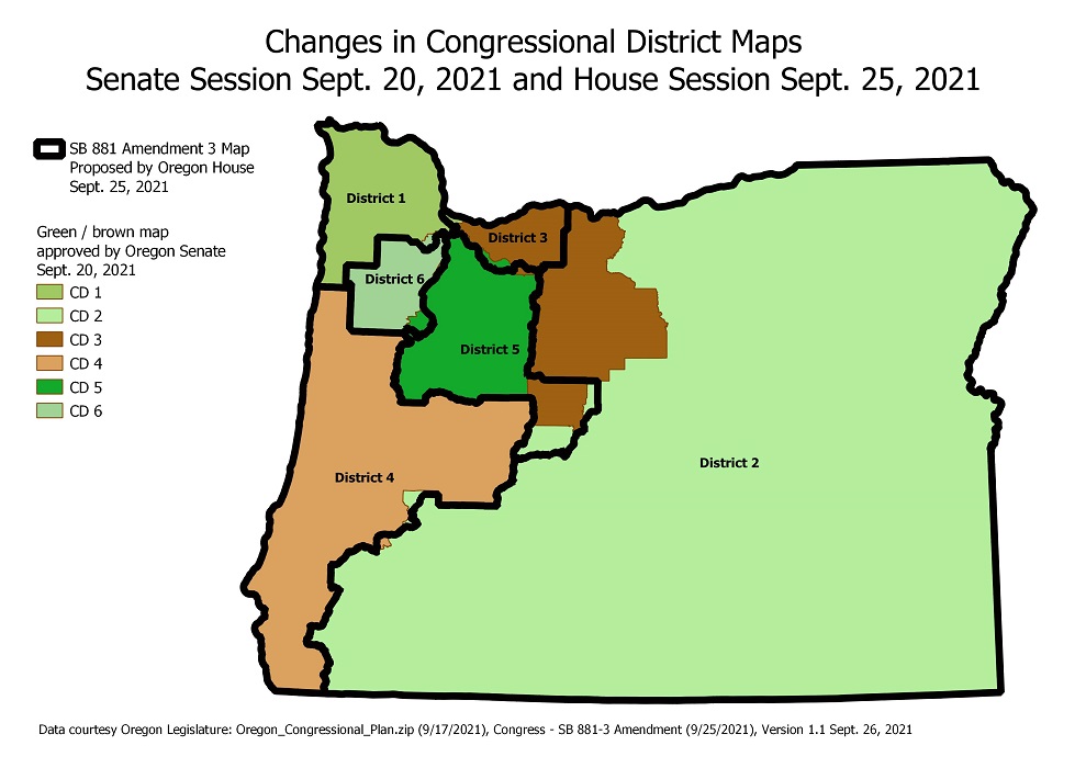 Republicans criticize 'pizza slices' in latest Oregon Congressional