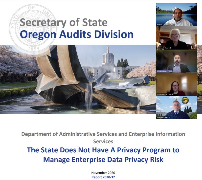 SB 293 calls for recommendations on a data privacy program for Oregon.