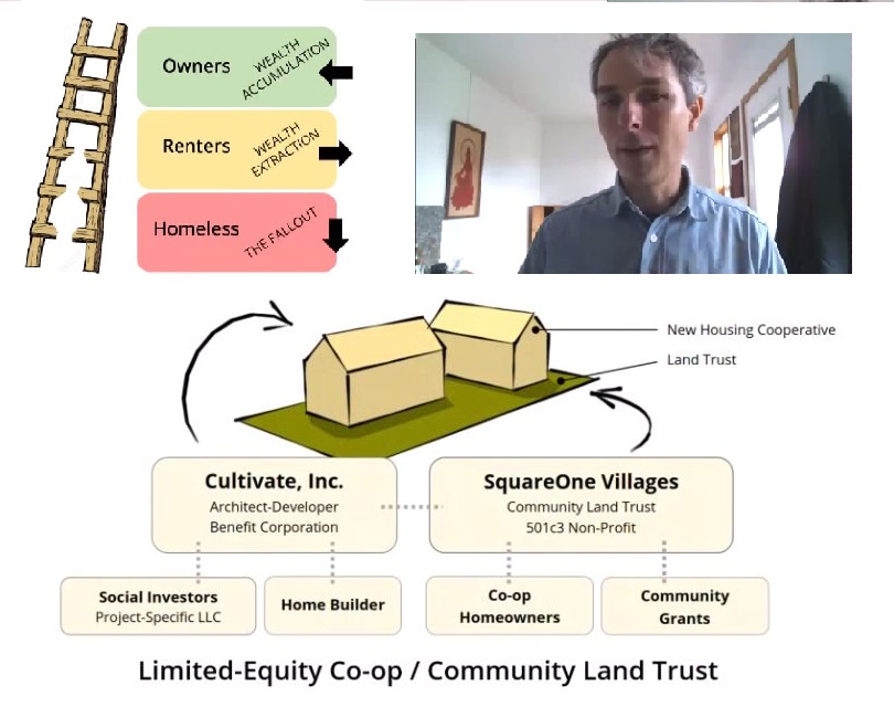 Dylan Lamar described the affordable home ownership model model offered by Springfield's C Street Co-op.