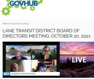 LTD bus drivers asked for more support at the October Board of Directors meeting.
