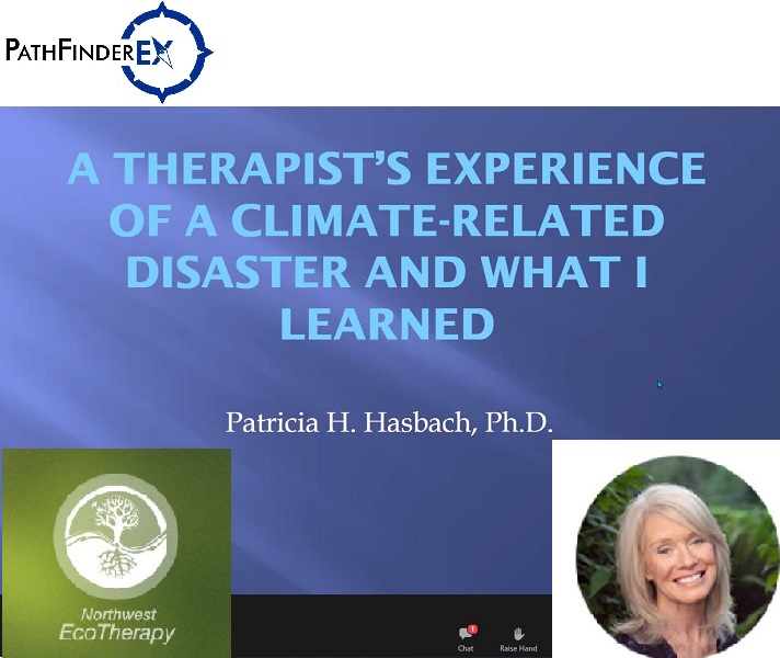 Dr. Patricia Hansbach shared lessons from her work with fellow survivors of the Holiday Farm Fire.