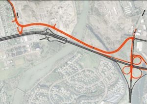 A local arterial bridge connecting Green Acres Road to the Beaver - Hunsaker area could reduce Beltline traffic by 25 percent.