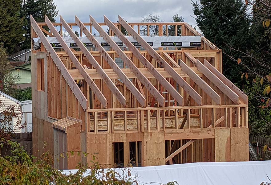 Accessory Dwelling Unit (ADU) Under Construction