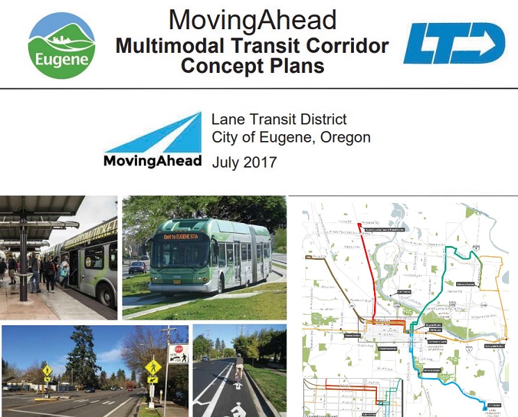 Eugene City Council is scheduled for potential action on MovingAhead Mar. 14, 5:30 p.m., and LTD on Mar. 16, 4:30 p.m.
